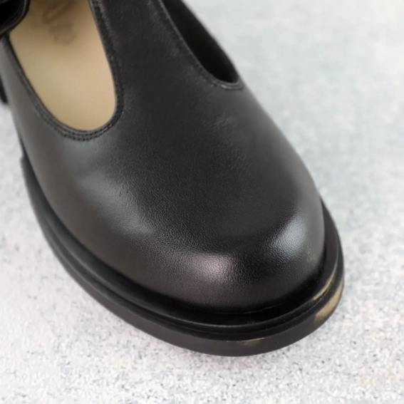 Туфли женские кожаные 588415 Черные фото 4 — интернет-магазин Tapok