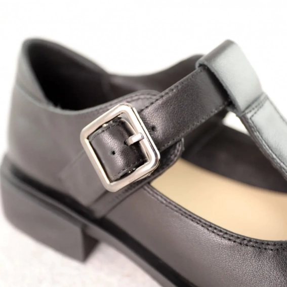 Туфли женские кожаные 588415 Черные фото 6 — интернет-магазин Tapok