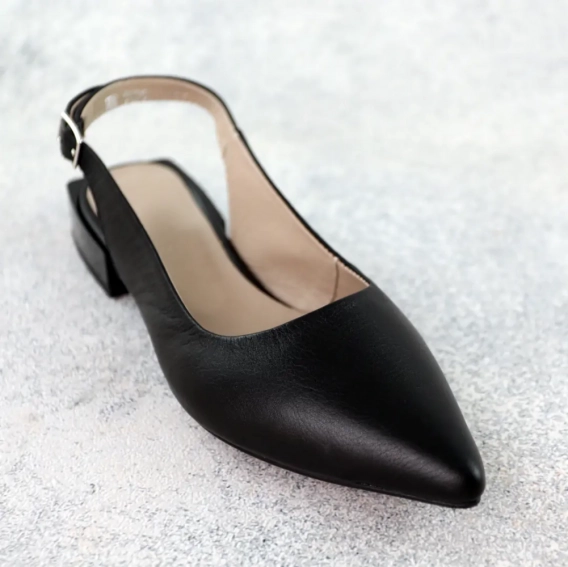 Туфли женские кожаные 588506 Черные фото 2 — интернет-магазин Tapok