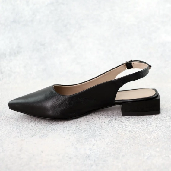 Туфли женские кожаные 588506 Черные фото 3 — интернет-магазин Tapok