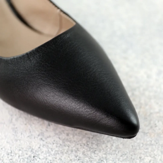 Туфли женские кожаные 588506 Черные фото 4 — интернет-магазин Tapok