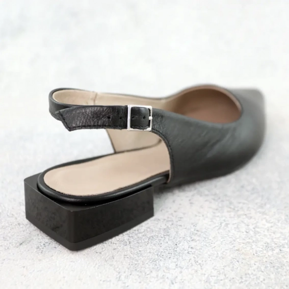 Туфли женские кожаные 588506 Черные фото 5 — интернет-магазин Tapok