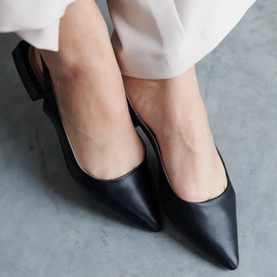 Туфли женские кожаные 588506 Черные фото 10 — интернет-магазин Tapok