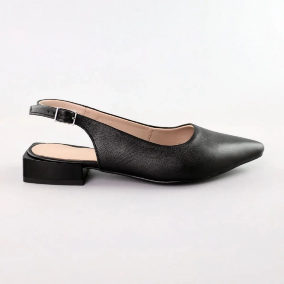 Туфли женские кожаные 588506 Черные фото 17 — интернет-магазин Tapok