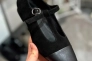 Туфлі жіночі велюрові чорні із вставками шкіри Фото 1