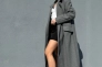 Туфлі жіночі велюрові чорні із вставками шкіри Фото 7
