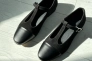 Туфлі жіночі велюрові чорні із вставками шкіри Фото 10