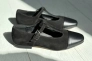 Туфлі жіночі велюрові чорні із вставками шкіри Фото 9