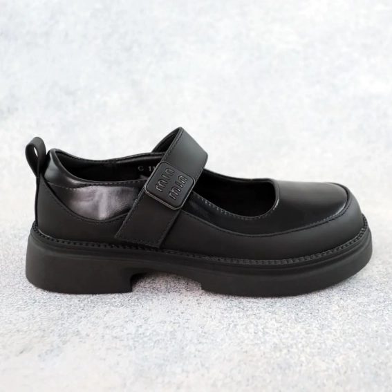 Туфли детские кожаные 588557 Черные фото 1 — интернет-магазин Tapok