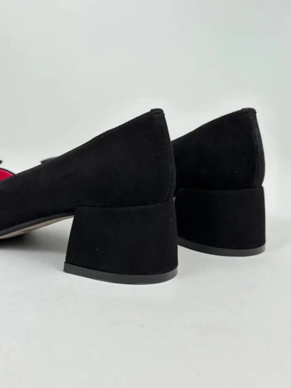 Туфлі жіночі замшеві чорні фото 10 — интернет-магазин Tapok