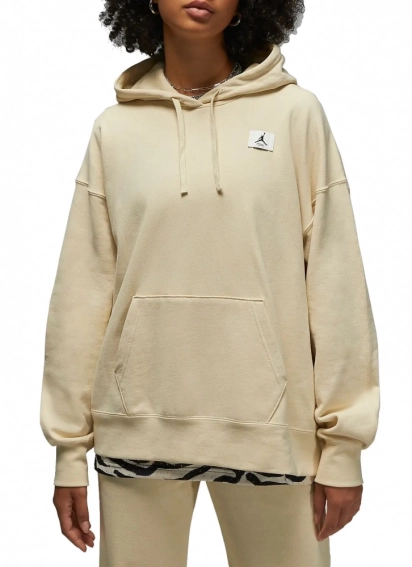 Кофта женская Jordan Wmns Flight Fleece Hoodie (DQ4603-234) фото 1 — интернет-магазин Tapok