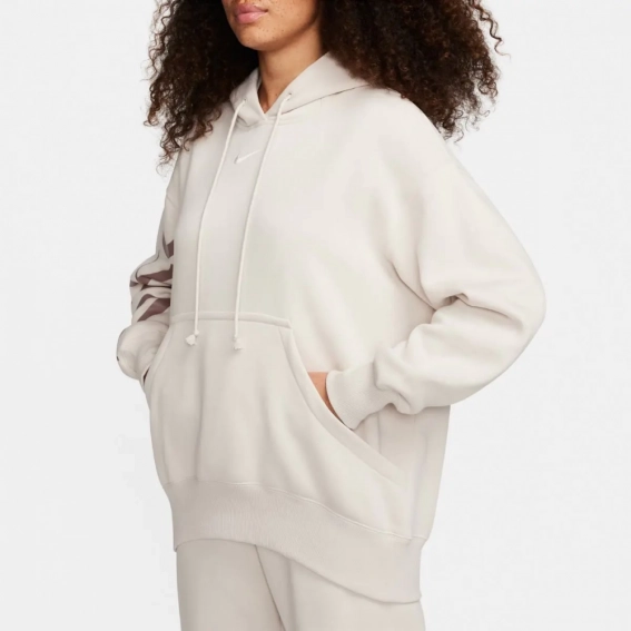 Жіноча кофта NIKE W NSW PHNX FLC OS LOGO HDY FQ7042-104 фото 1 — інтернет-магазин Tapok