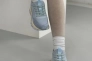 Кросівки жіночі замшеві блакитні Фото 3