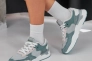 Кросівки жіночі замшеві 588762 Сірі зелені Фото 8