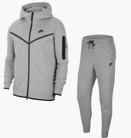 Спортивный костюм Nike Sportswear Tech Fleece Grey CU4489-063__CU4495-063 фото 1 — интернет-магазин Tapok