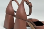 Босоніжки жіночі шкіряні коричневі Фото 13