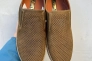 Мужские туфли кожаные летние оливковые Ava 53 Фото 3