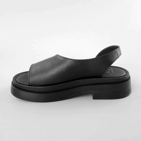 Сандали женские кожаные 588847 Черные фото 3 — интернет-магазин Tapok