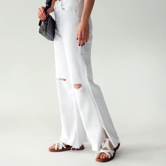 Сандали женские кожаные 588849 Белые фото 10 — интернет-магазин Tapok