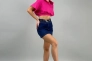 Босоніжки жіночі замшеві кольору фуксії Фото 5
