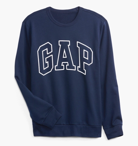 Свитшот Gap Logo Sweatshirt Blue 457230001 фото 4 — интернет-магазин Tapok