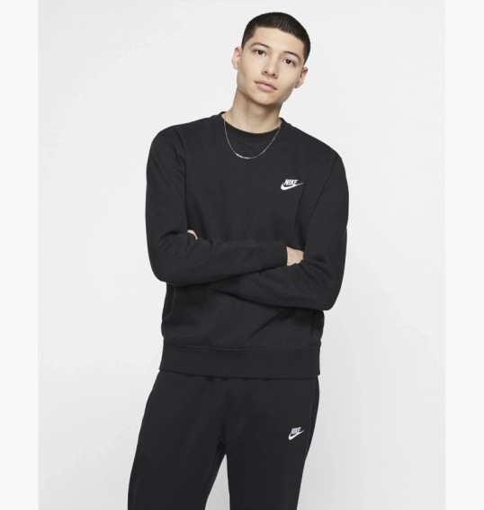 Свитшот Nike NSW Club Crew Black BV2662-010 фото 7 — интернет-магазин Tapok