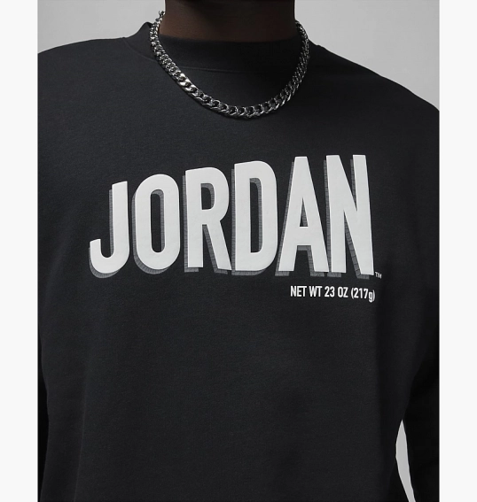 Свитшот Air Jordan Sweat Crew Flight Mvp Core Black DV7588-010 фото 5 — интернет-магазин Tapok