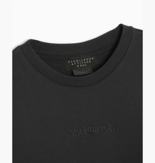 Світшот чоловічий Air Jordan Wordmark Fleece Sweatshirt Black FJ7788-045 фото 9 — інтернет-магазин Tapok