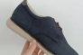 Туфлі чоловічі з нубуку синього кольору Фото 1