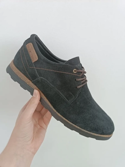 Туфлі чоловічі замшеві чорні фото 1 — інтернет-магазин Tapok