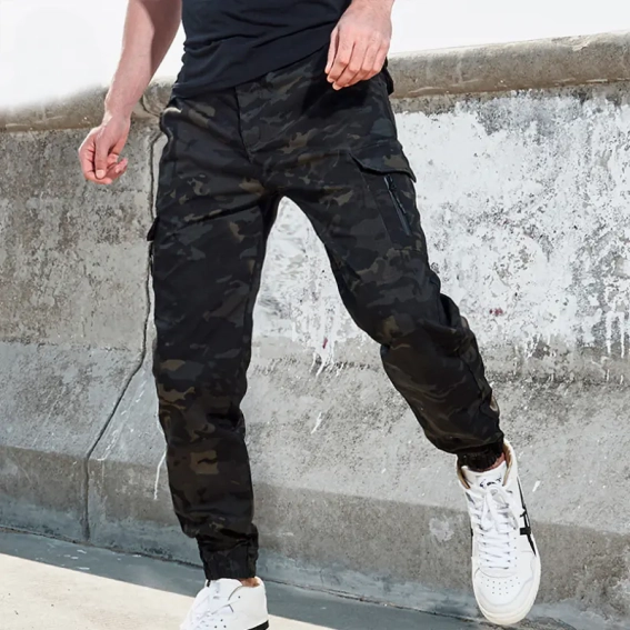 Штани тактичні .archon H9 Camouflage Black чоловічі камуфляж фото 2 — інтернет-магазин Tapok