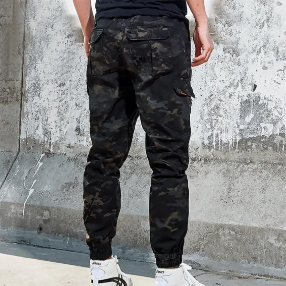 Штани тактичні .archon H9 Camouflage Black чоловічі камуфляж фото 3 — інтернет-магазин Tapok