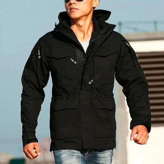 Куртка мужская S.archon M65 Black парка ветровка фото 1 — интернет-магазин Tapok