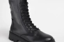 Ботинки женские кожаные 341870  Fashion Черный Фото 1