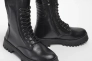 Ботинки женские кожаные 341870  Fashion Черный Фото 4