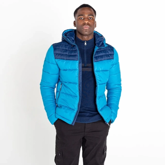 Куртка мужская зимняя Dare 2B Hot Shot Hooded Baffled Jacket Dark ethyl Nightfall Navy фото 4 — интернет-магазин Tapok