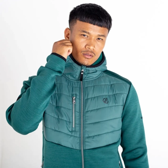 Кофта мужская Dare2b Narrative II Full Zip Sweater Green/Marl фото 6 — интернет-магазин Tapok