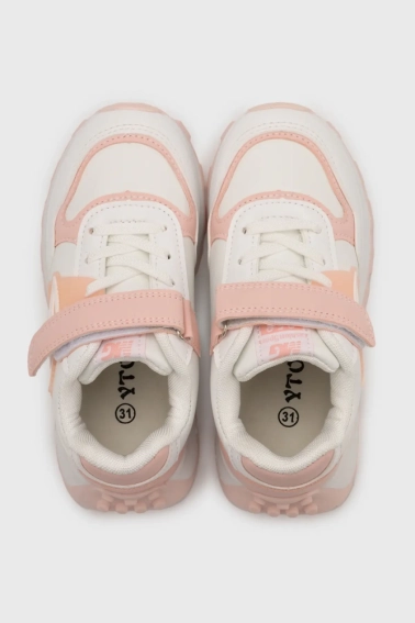Кросівки для дівчинки Y.TOP LQ225-3 Біло-рожевий фото 8 — інтернет-магазин Tapok