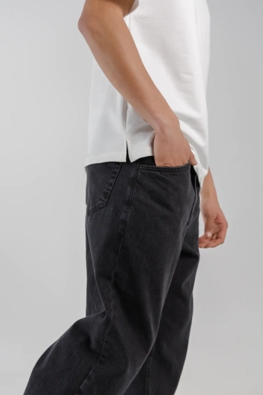 Джинсы Regular fit мужские LAWA MBC02312 Черный фото 4 — интернет-магазин Tapok