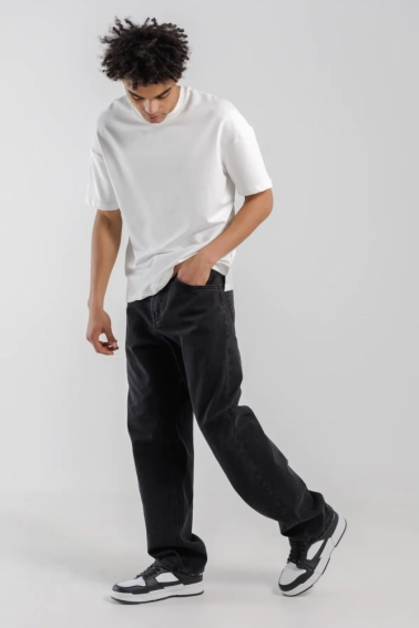 Джинсы Regular fit мужские LAWA MBC02312 Черный фото 7 — интернет-магазин Tapok