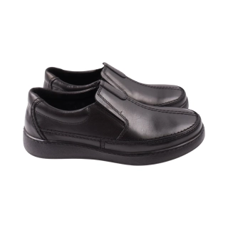 Туфли мужские Konors черные натуральная кожа 741-24DTC