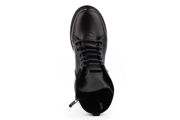 Женские ботинки кожаные зимние черные Vikont 7-2-32 фото 6 — интернет-магазин Tapok