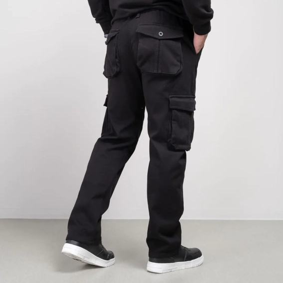 Штаны карго утепленные 341882 Fashion Черный фото 3 — интернет-магазин Tapok