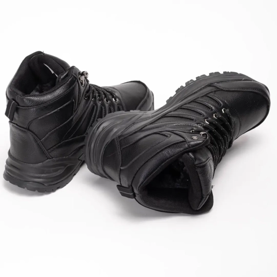 Кросівки зимові жіночі 342380 Fashion Чорний фото 5 — інтернет-магазин Tapok
