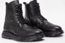 Ботинки мужские кожаные 342460  Fashion Черный Фото 4