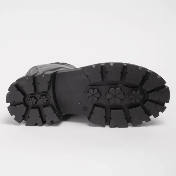 Ботинки женские кожаные 342465  Fashion Черный фото 3 — интернет-магазин Tapok