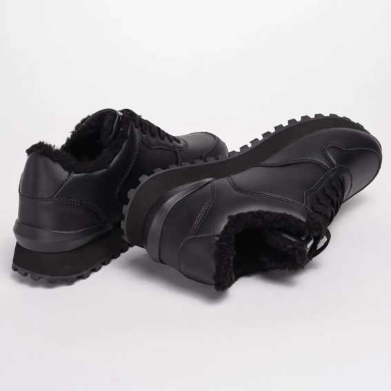 Кросівки зимові жіночі 342045 Fashion Чорний фото 5 — інтернет-магазин Tapok