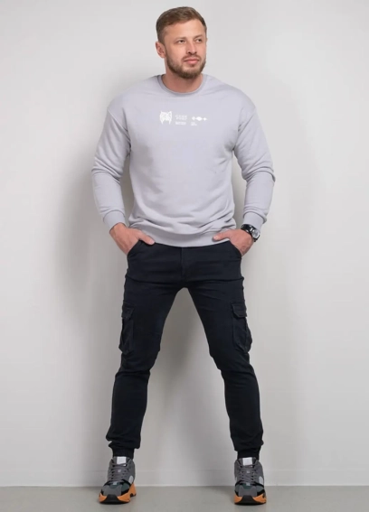 Штаны карго мужские 341886  Fashion Черный фото 6 — интернет-магазин Tapok