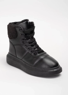 Ботинки зимние женские 342301  Fashion Черный