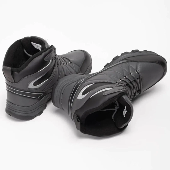 Ботинки мужские спортивные 342400  Fashion Серый фото 5 — интернет-магазин Tapok